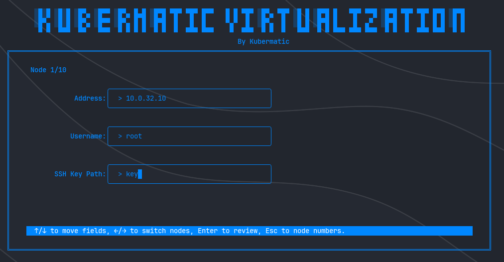 Kubermatic Virtualization - Node Configuration
